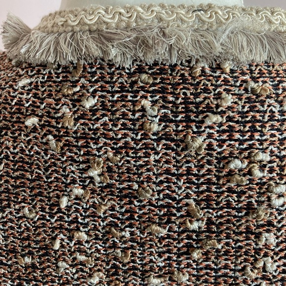 St John Collection Santana Knit Copper Multi Fantasy Tweed Jacket - Picture 14 of 16